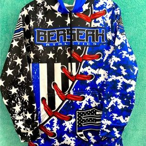 Men’s Berserk Athletics XS Patriotic #1 Sullivan Hoodie